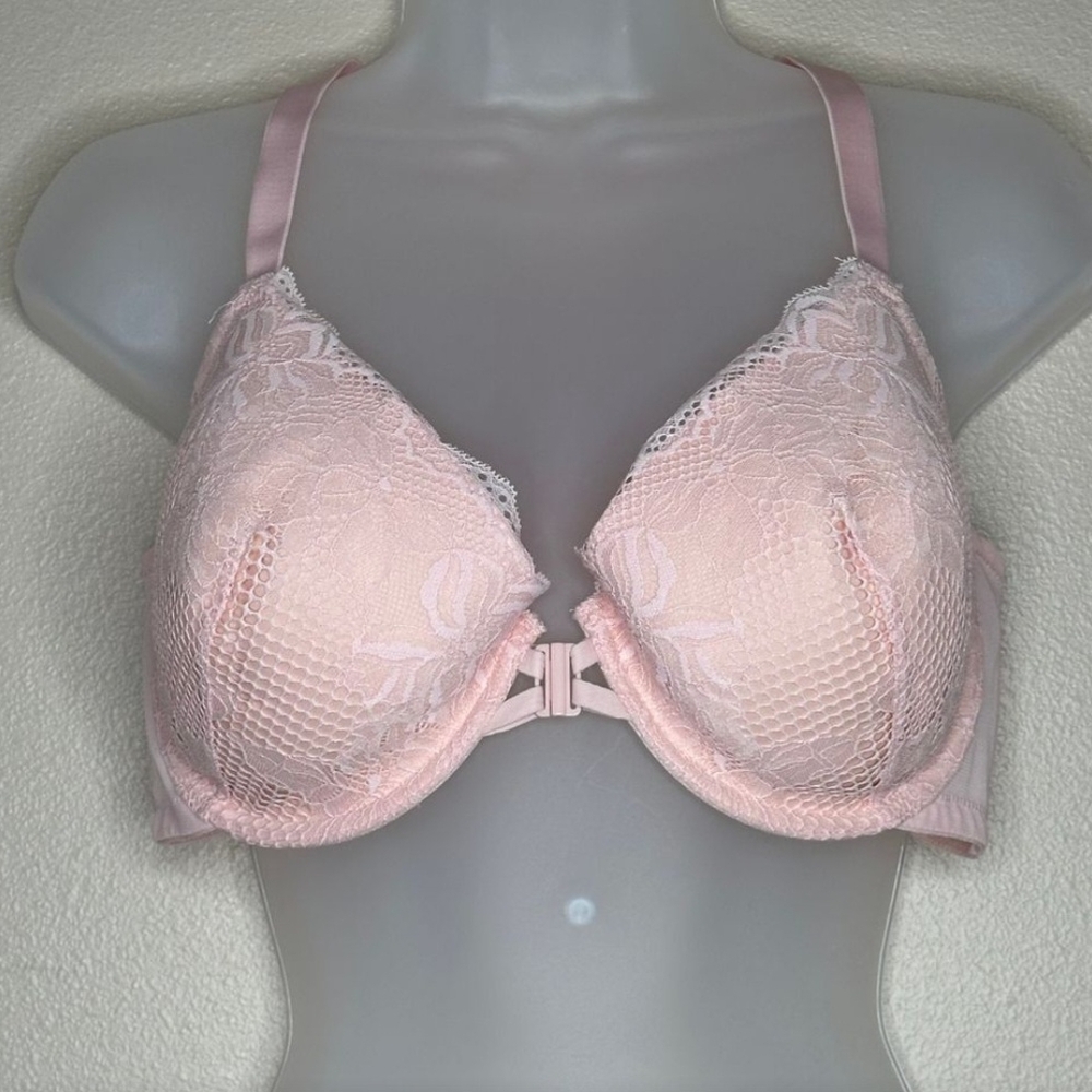 Auden Soft Pink Lace Rasorback Bra NWOT